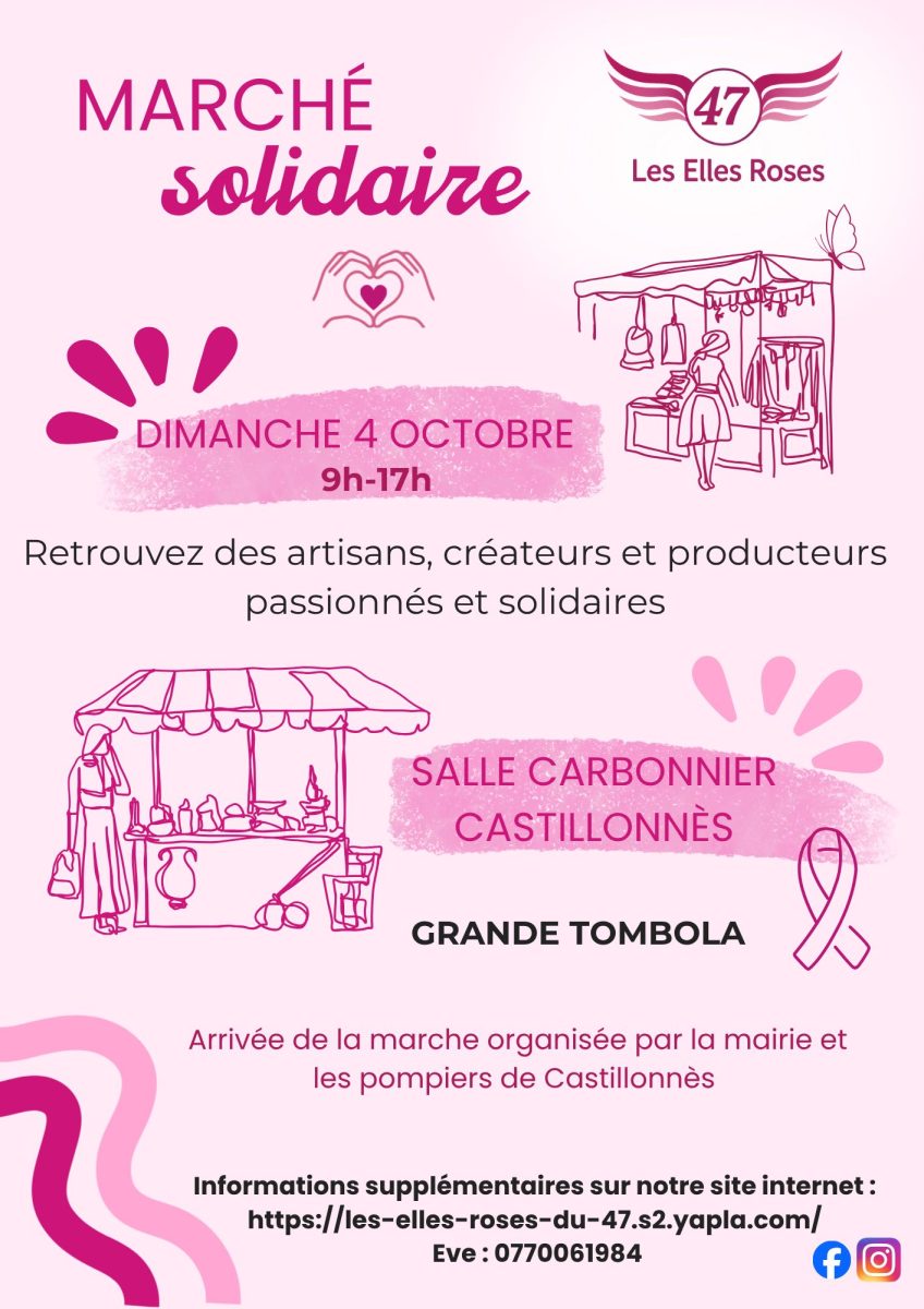 Marché solidaire pour Octobre Rose
