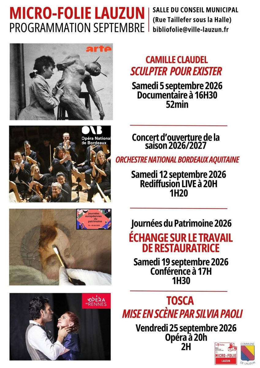 Micro-Folie : Diffusion de l'opéra "Tosca"
