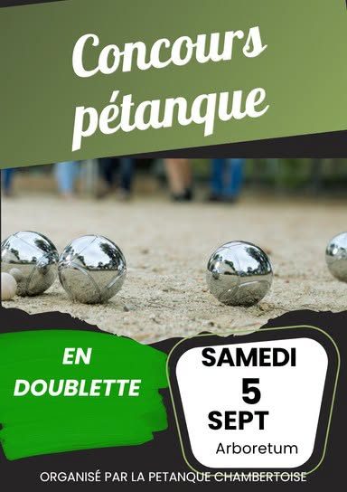Concours de pétanque en doublette