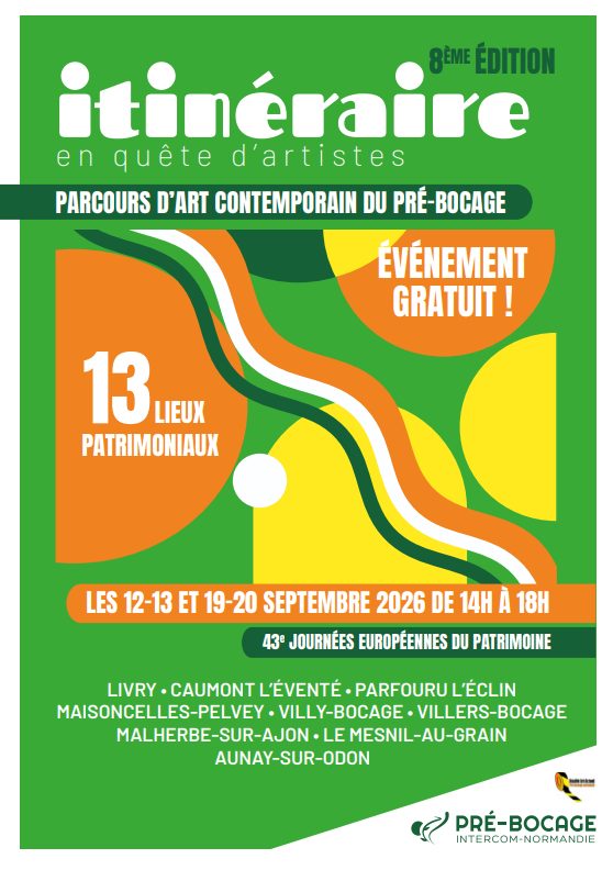 Exposition de Michel Frérot pour Itinéraire en quête d'artiste à Caumont-sur-Aure
