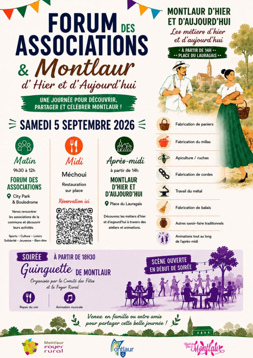 FORUM DES ASSOCIATIONS ET MONTLAUR D'HIER ET D'AUJOURD'HUI