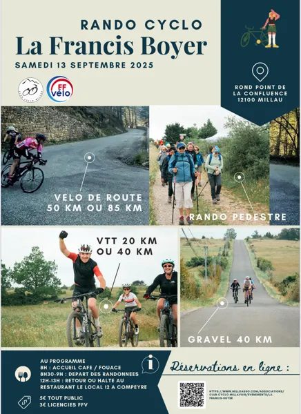 Rando Francis Boyer - Route, Gravel, VTT et marche