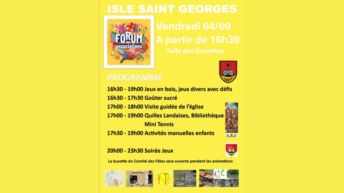 Forum des associations Isles-Saint-Georges