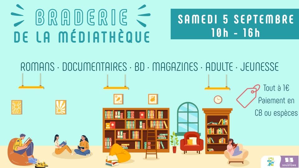 Braderie de la médiathèque