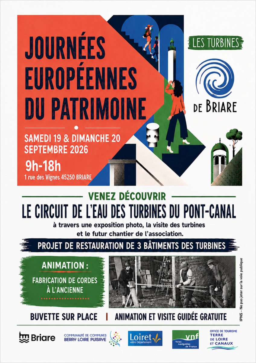 Journées Européennes de Patrimoine : visite des turbines de Briare