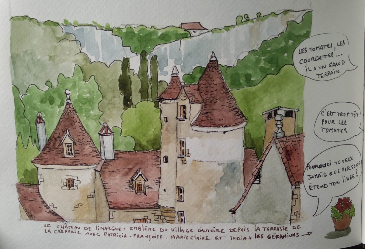 Festival Résurgence X - Atelier Croq'balade en Quercy - Stage Carnet de Voyage