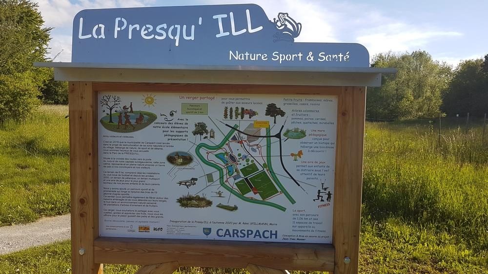 Zone de loisirs et nature : le parc de la Presqu'Ill