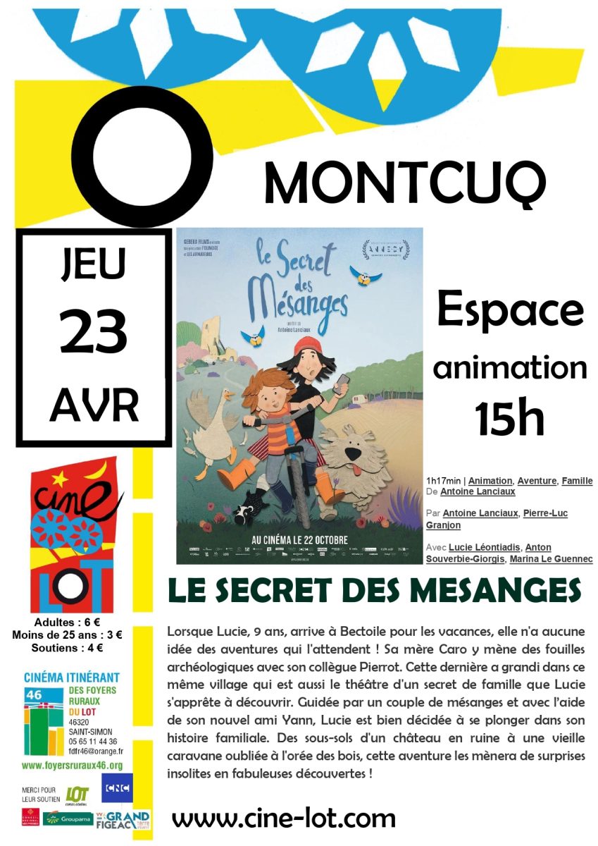 Ciné-Lot : "Le secret des mésanges"