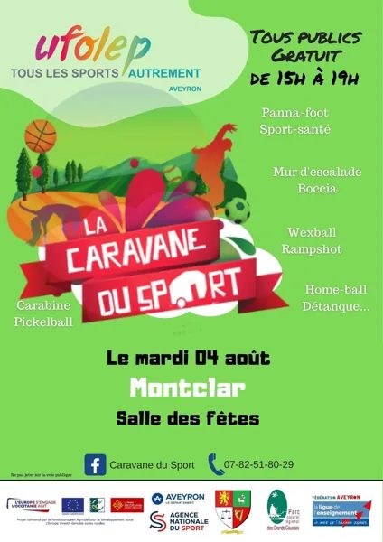 La Caravane du Sport à Montclar