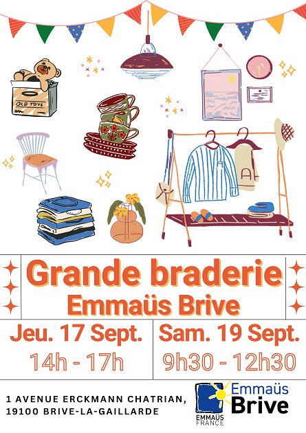 La Pause EMMAÜS: Grande braderie d'automne