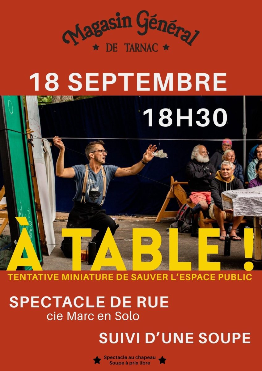 Spectacle de rue : A table !