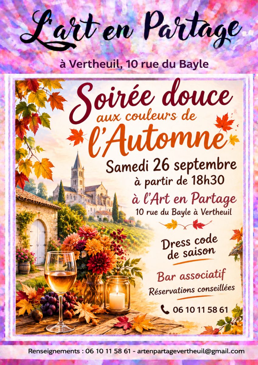 Soirée aux couleurs de l'automne à l'Art en Partage