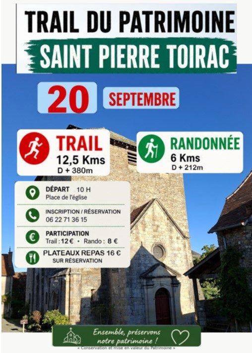 Trail Rando du Patrimoine à Saint Pierre Toirac