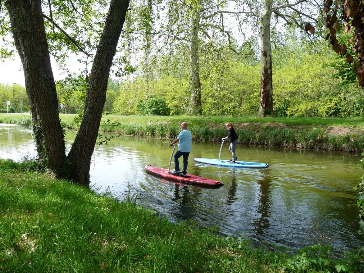 Step Paddle sur le canal