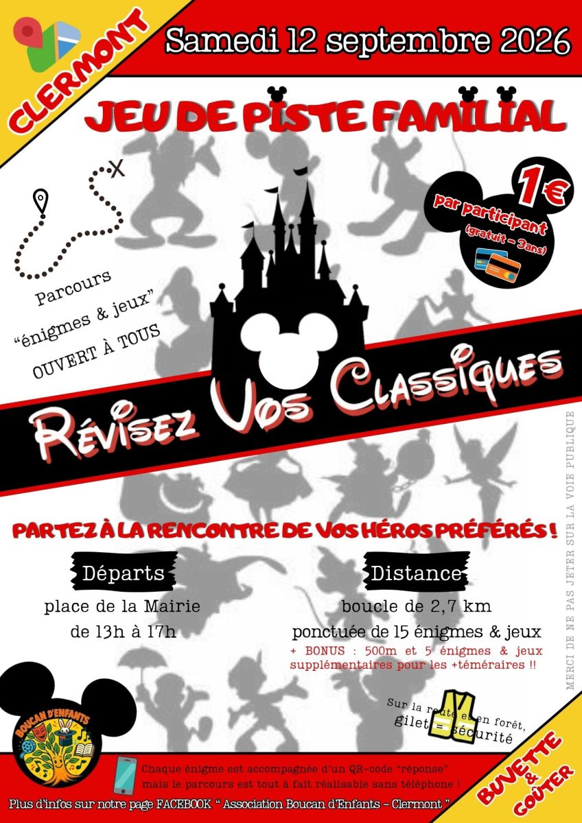 Jeu de piste familial "Révisez vos classiques"